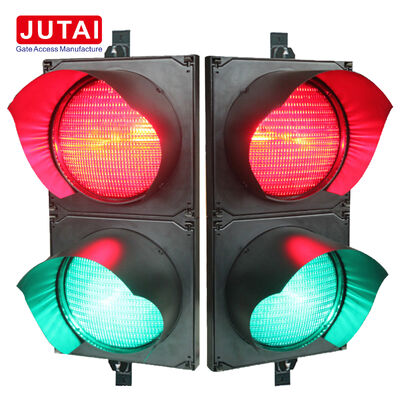 JUTAI JD112HF-C 100mm Red and Green LED Traffic Signal Light with IP65 Protection for Parking Barrier Gates and Vehicle Access Control
