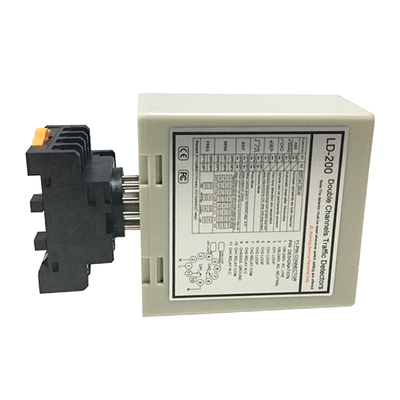 LD-200 دو کانال دستگاه تشخیص حلقه خودرو با 16 سطح حساسیت و 20 تا 2000uh دامنه چرخش خودکار برای سیستم های دروازه مانع پارکینگ